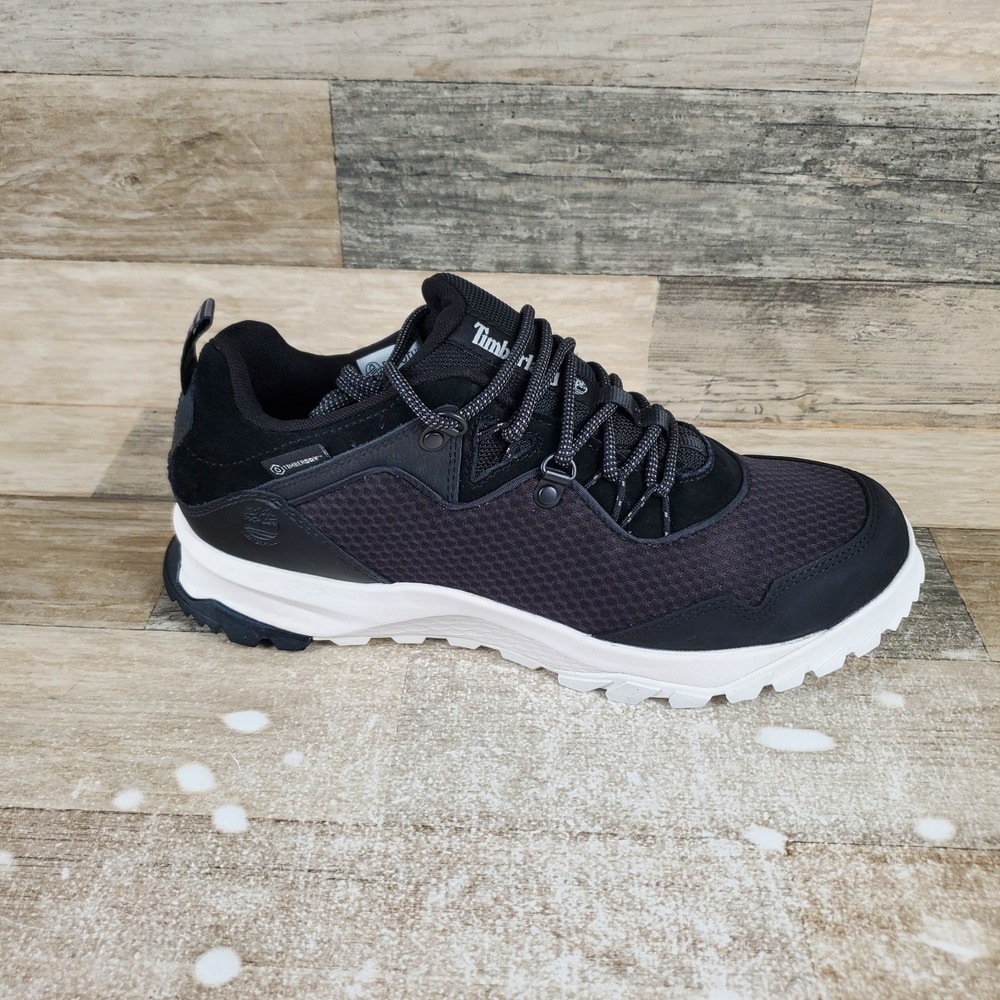 Timberland Lincoln Peak Hiking Shoes Womens 10 Black Lace-Up Waterproof Sneakers